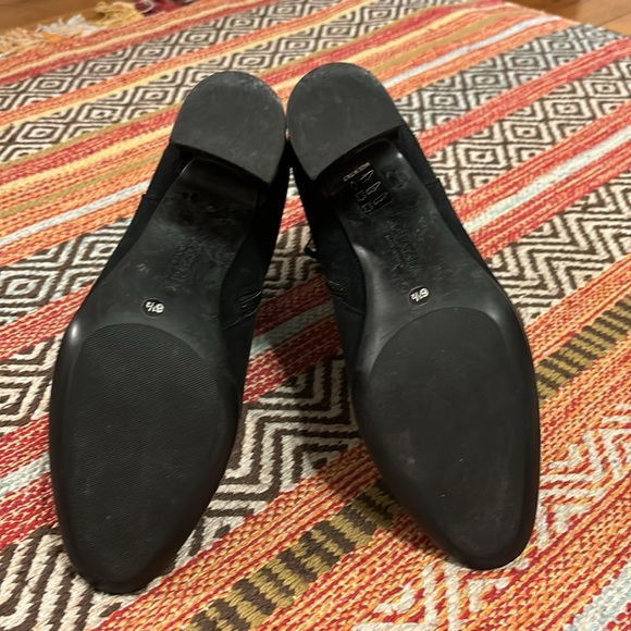 Aquatalia $495 Dottie Black Suede Buckle Bootie size 6.5 - Picture 6 of 11